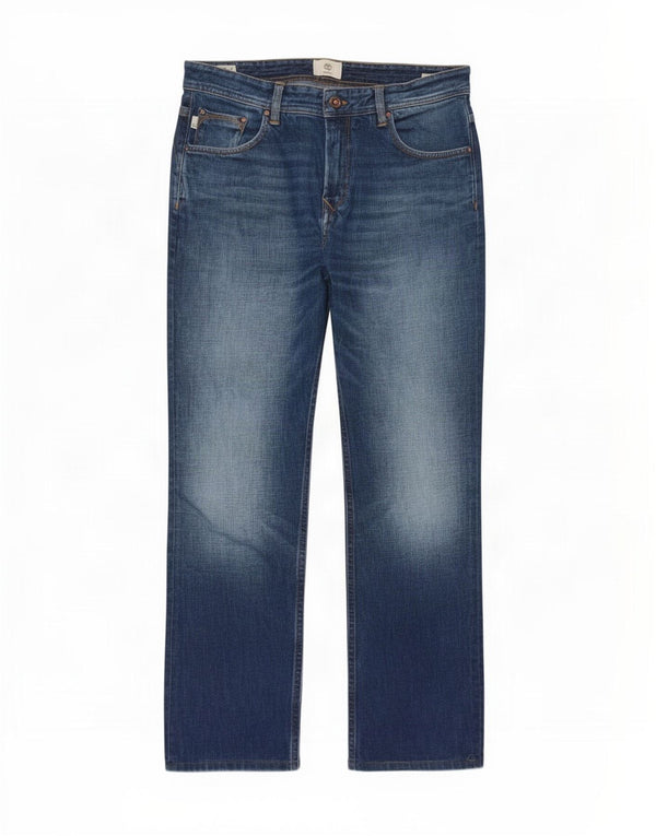 Timberland Mens Straight Jeans W36 L29 Blue Cotton