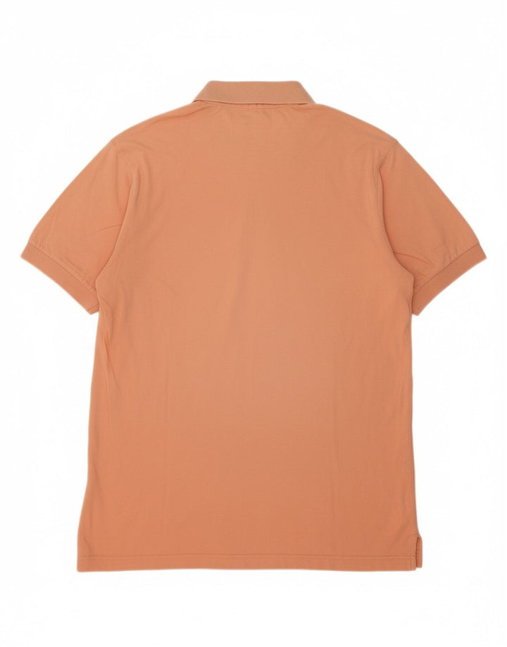 SERGIO TACCHINI Mens Polo Shirt Large Orange Cotton