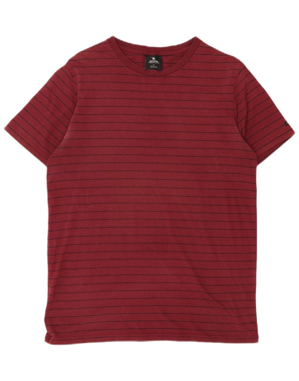 Tricou pentru bărbați Rip Curl Top Medium Burgundy Striped