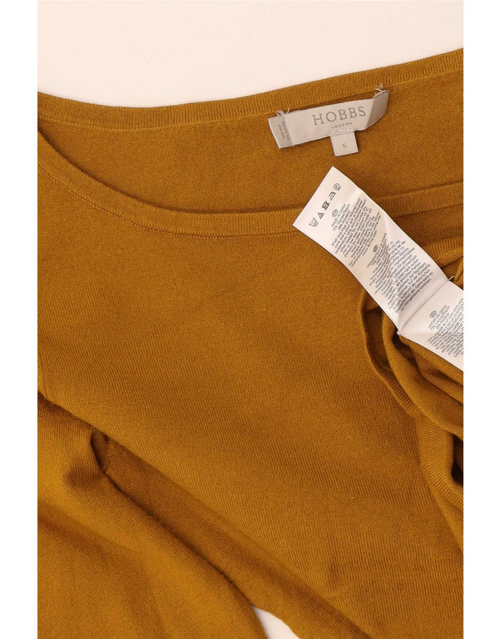 Top pentru femei Hobbs cu mâneci 3/4 UK 10 Small Khaki Viscose