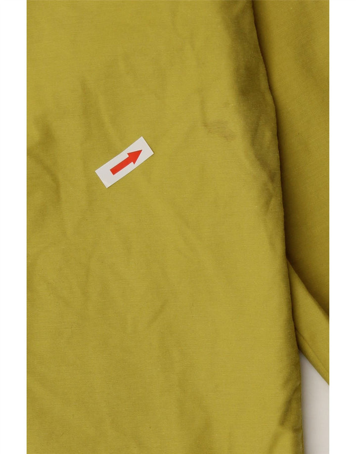 Jachetă vintage cu glugă pentru femei UK 16 Large Yellow