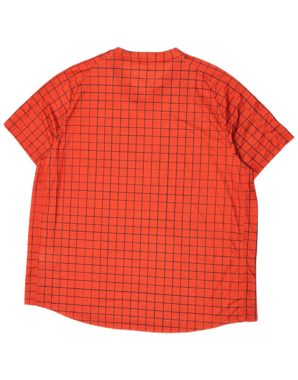Tricou pentru bărbați Nike Dri Fit Top 2XL Orange Check Poliester