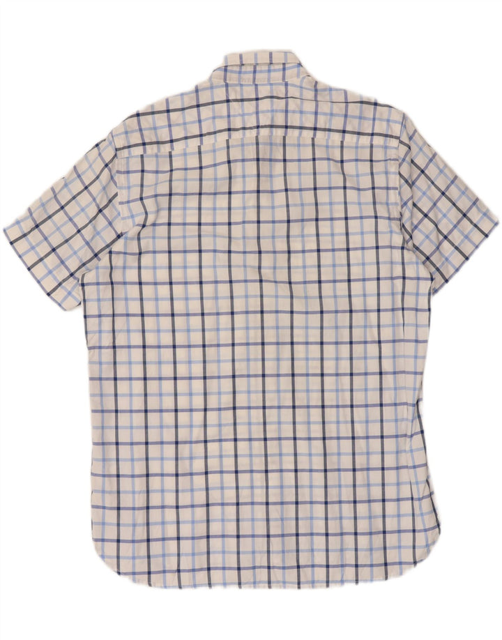 Cămașă cu mânecă scurtă Tommy Hilfiger pentru bărbați, bumbac cu carouri albe mari