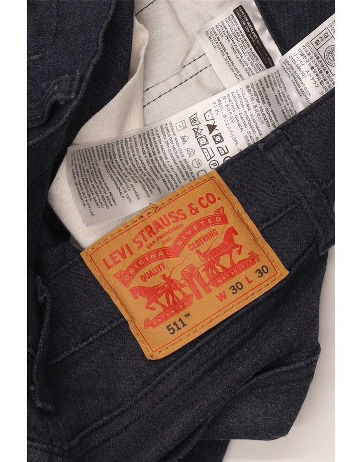 Blugi Levi's 511 Slim pentru femei W30 L30 bumbac bleumarin