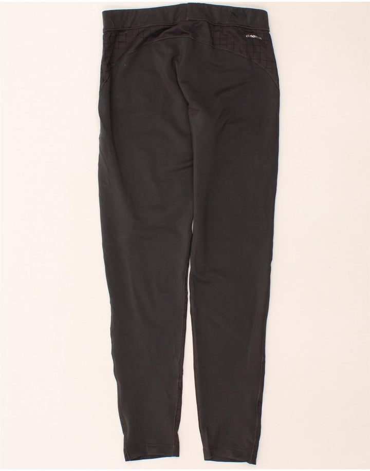 ADIDAS Womens Climawarm Leggings UK 12/14 Medium  Black Check Polyester Vintage Adidas and Second-Hand Adidas from Messina Hembry 