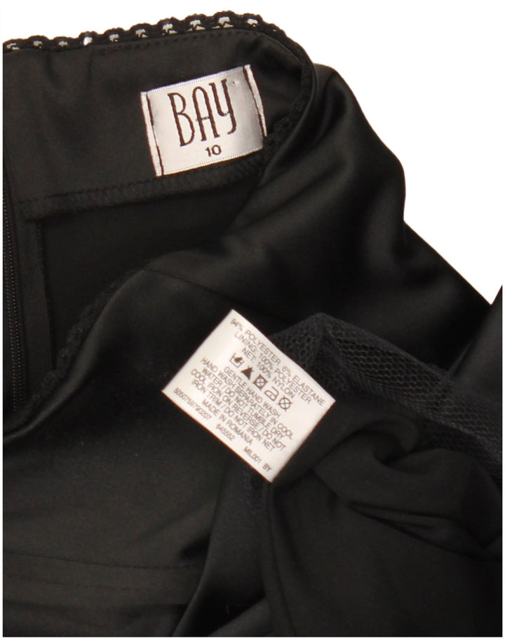 Rochie pentru femei Bay fără bretele UK 10 Poliester negru mic