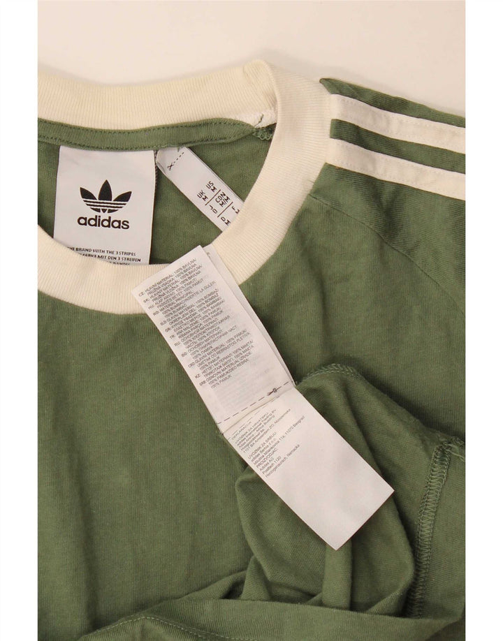 Tricou pentru bărbați Adidas Top Mediu Verde Colorblock Bumbac