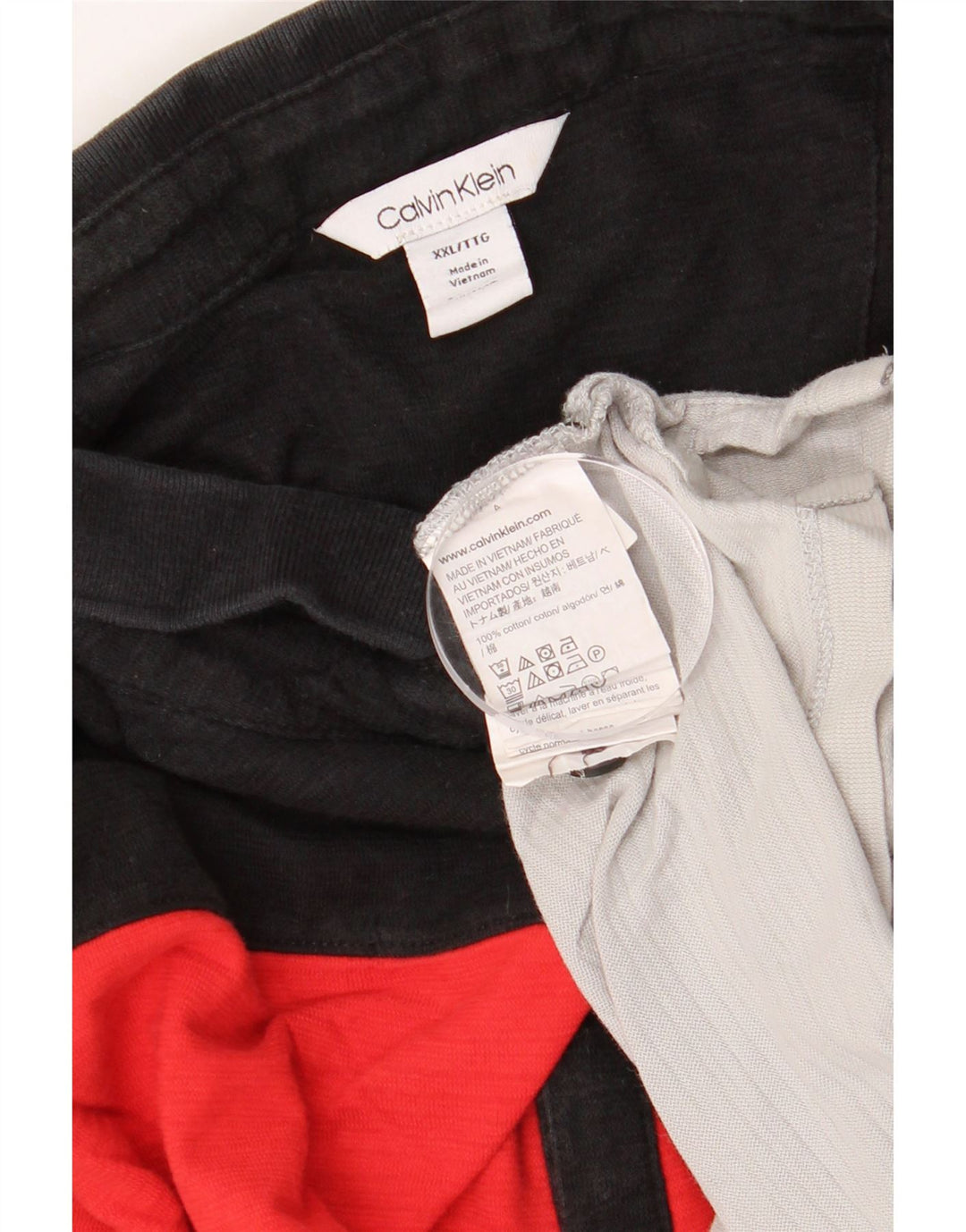 Cămașă polo Calvin Klein pentru bărbați 2XL, bumbac color-bloc multicolor