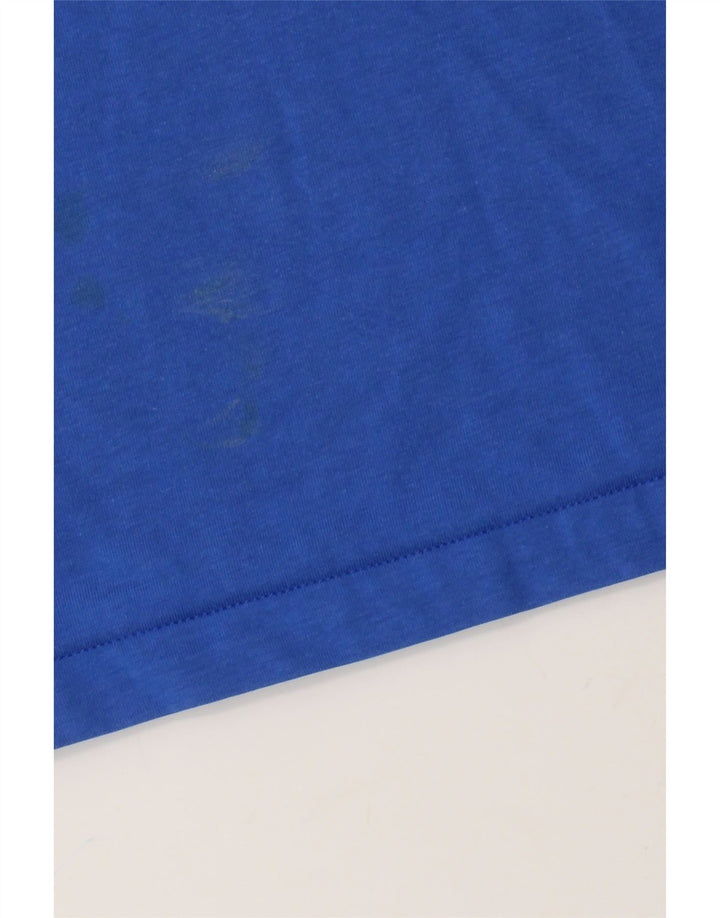 Tricou pentru bărbați Nike Dri Fit Top din bumbac albastru mediu