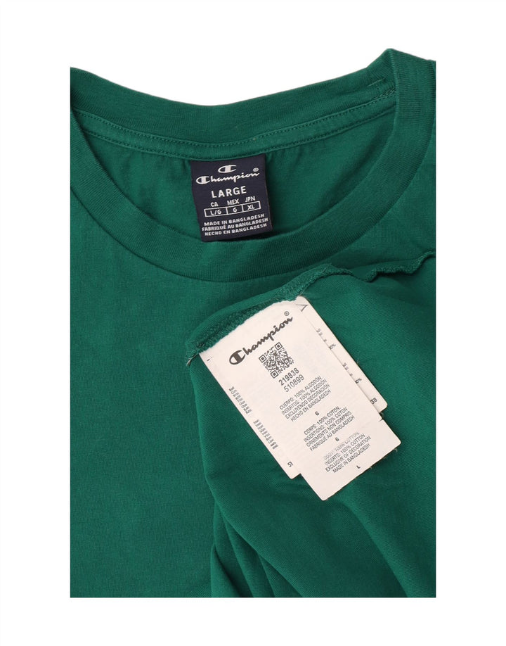 Tricou pentru bărbați Champion Top mare din bumbac verde