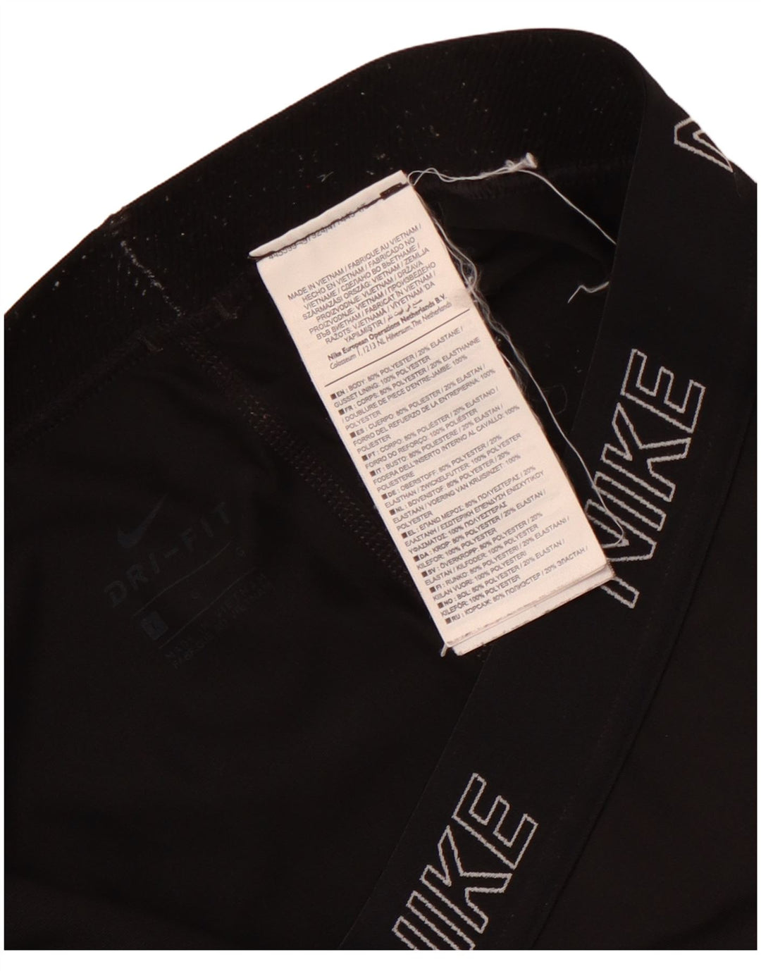 Leggings Nike Dri Fit Graphic pentru femei UK 14 Poliester negru mare