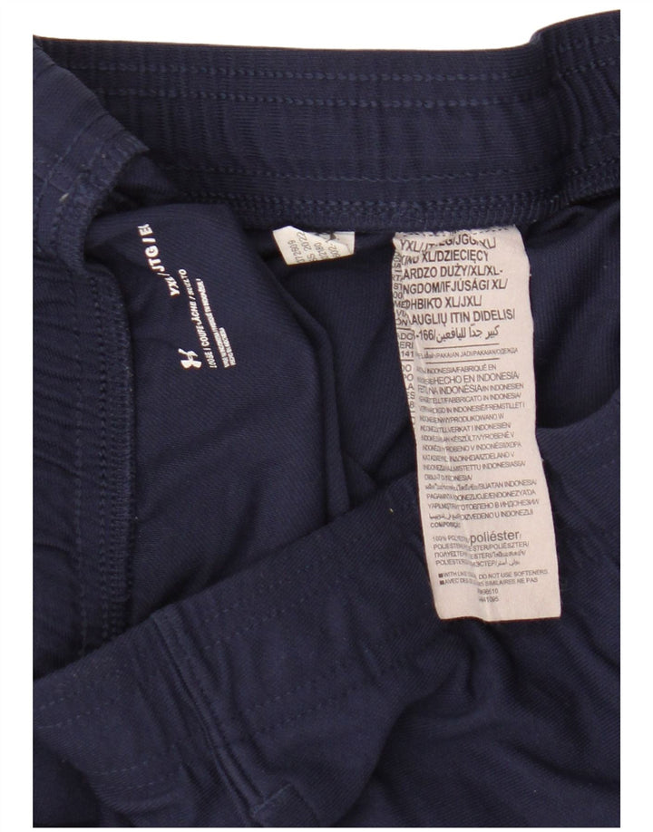 Pantaloni de trening Under Armour pentru baieti 13-14 ani XL bleumarin poliester