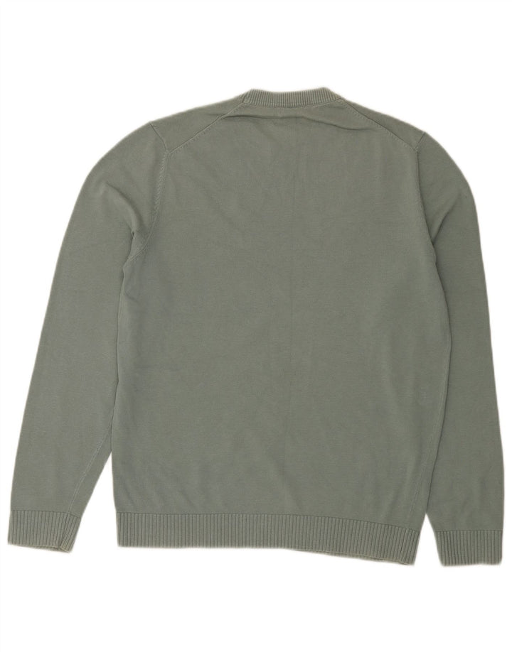 Pulover Massimo Dutti pentru bărbați, cu decolteu, verde mediu