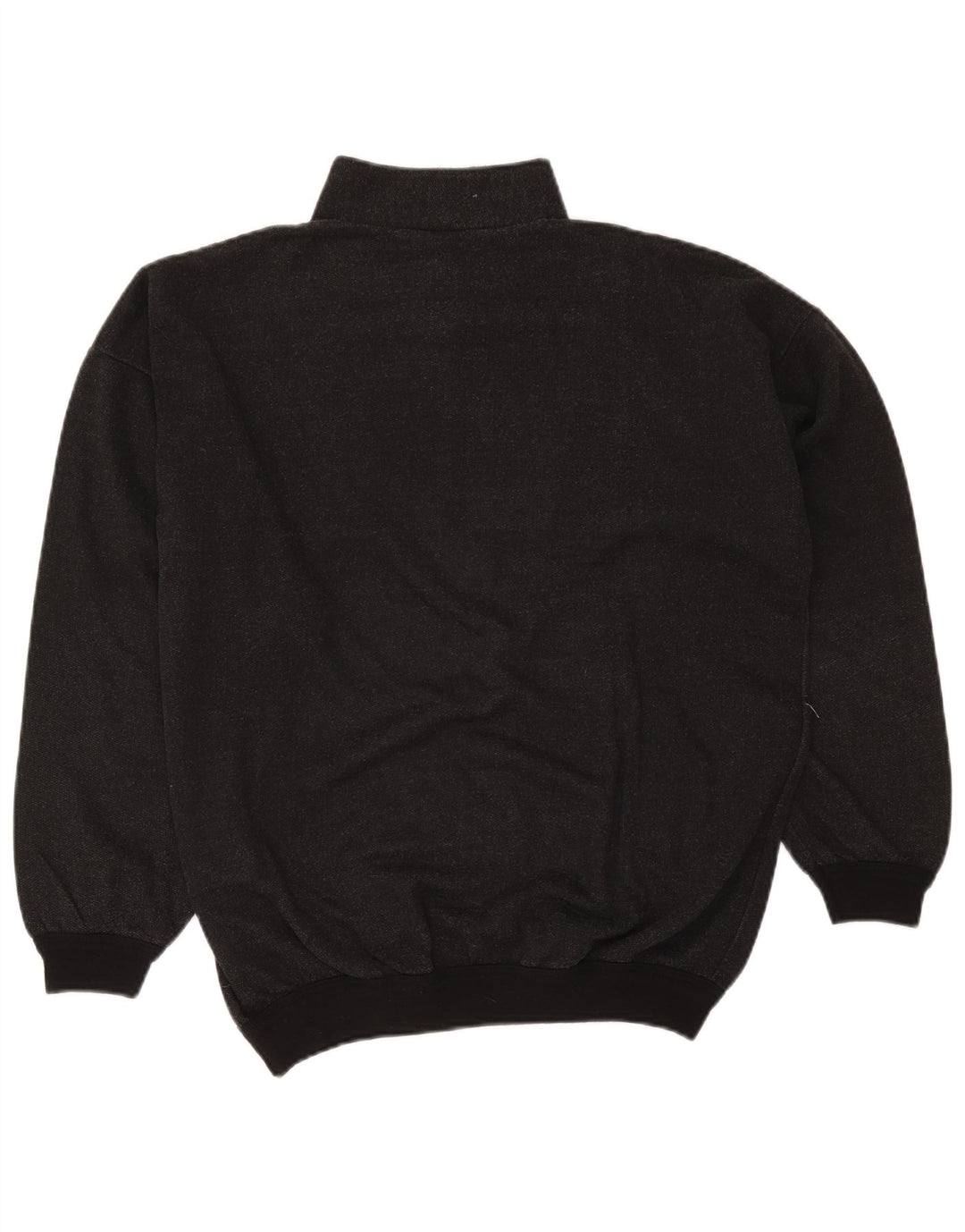 Hanorac vintage pentru bărbați, cu fermoar 1/4, pulover mare, gri, retro, cu pete