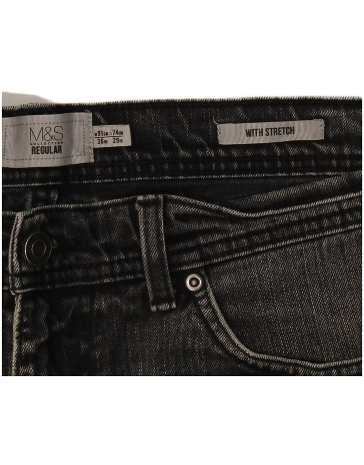 Blugi drepti obișnuiți pentru bărbați Marks & Spencer W36 L29 gri