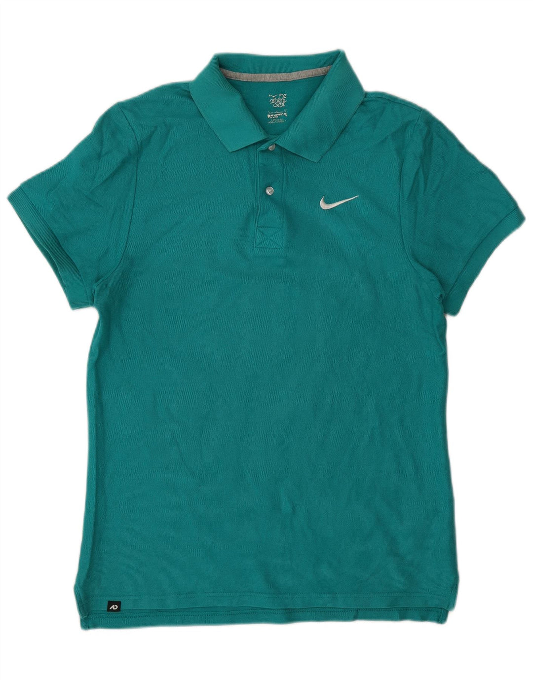 Tricou polo Nike pentru bărbați, bumbac turcoaz mic