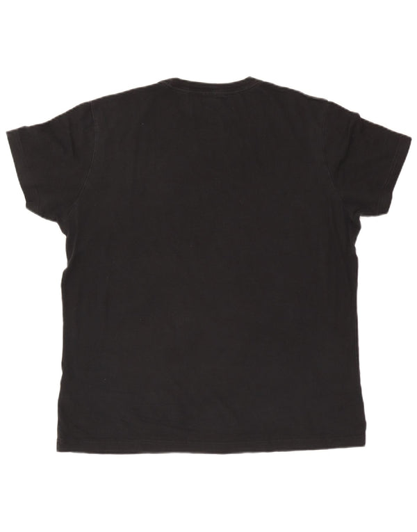 Tricou grafic pentru bărbați Diesel Top mare din bumbac negru