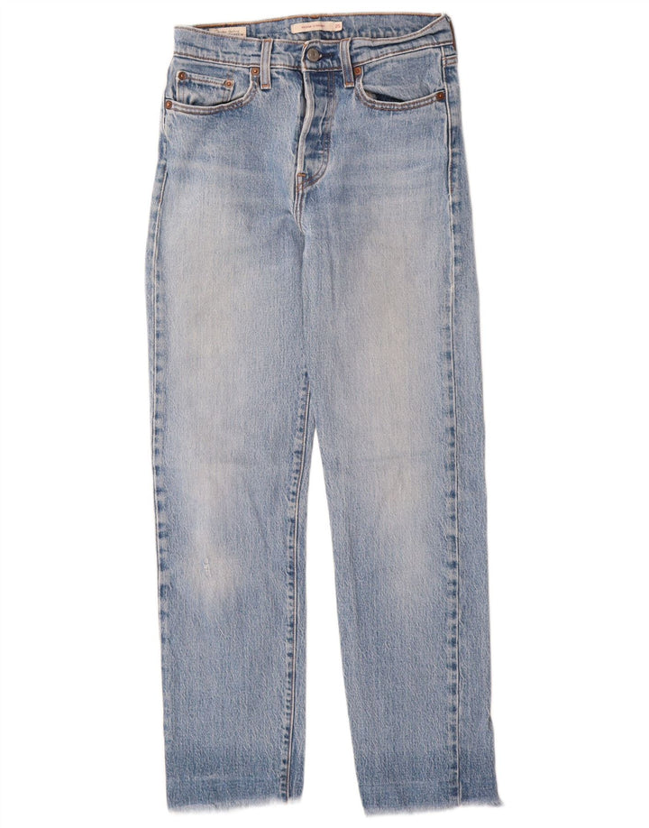 Blugi Levi's Wedgie Straight pentru femei W25 L28 Bumbac albastru
