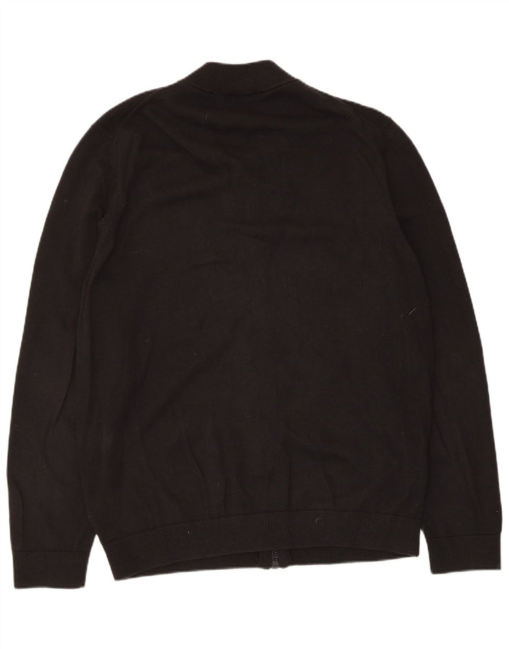 Pulover cardigan pentru bărbați Hugo Boss XL bumbac negru