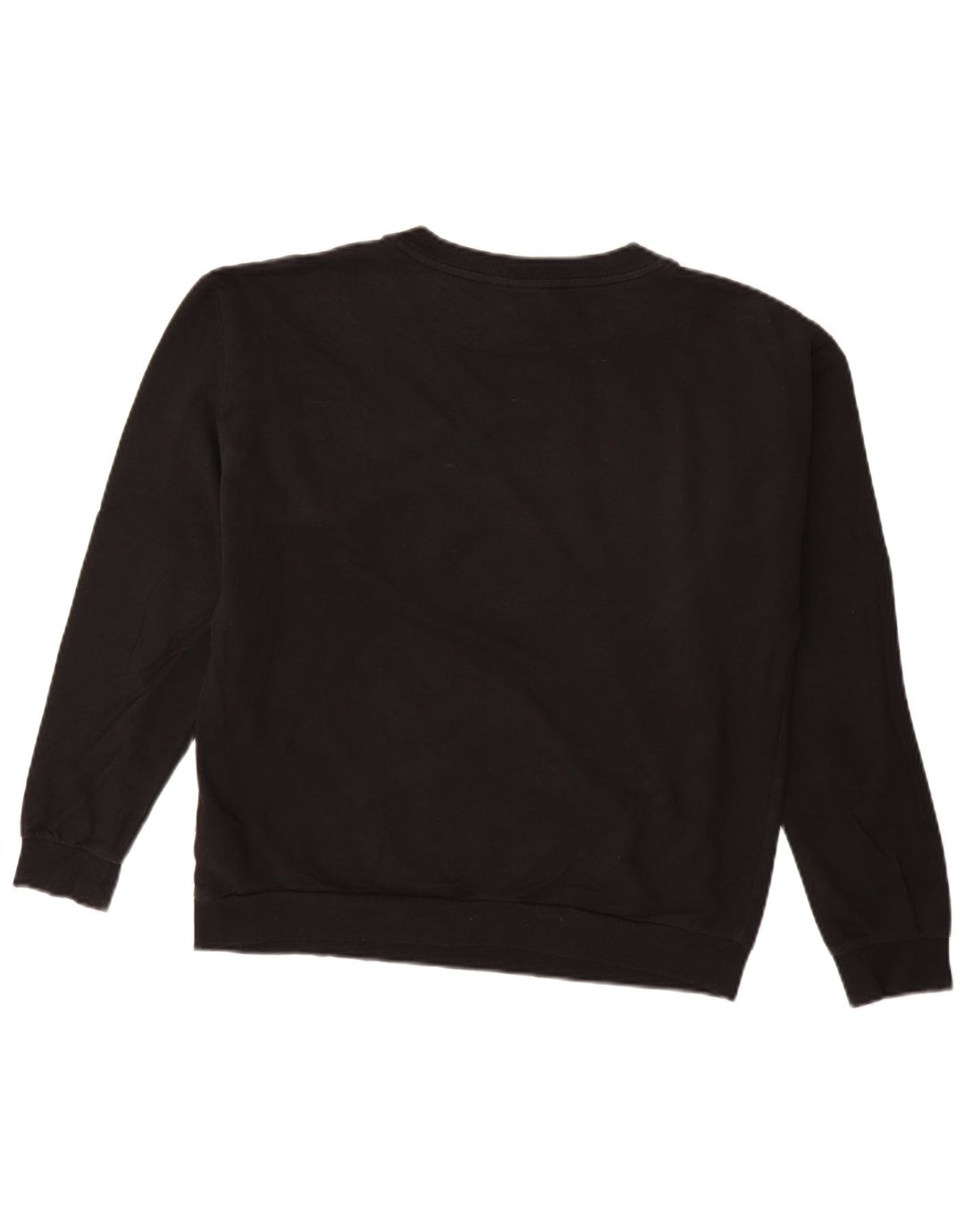 ADIDAS Pulover cu grafic pentru femei UK 12 Bumbac mediu negru