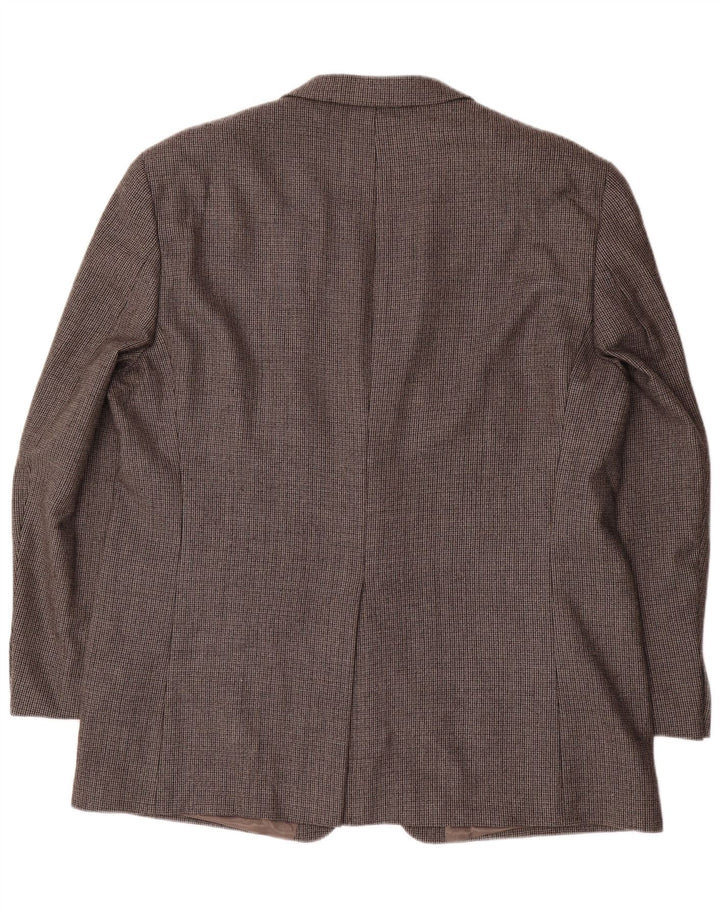 Jachetă Blazer pentru bărbați Chaps cu 2 nasturi UK 48 3XL Lână gri