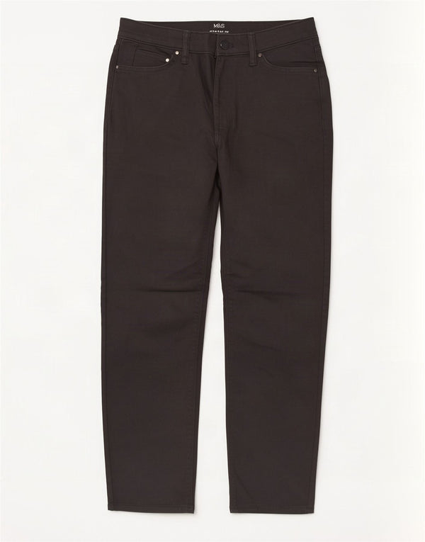 Blugi drepti pentru femei Marks & Spencer W30 L29 bumbac gri
