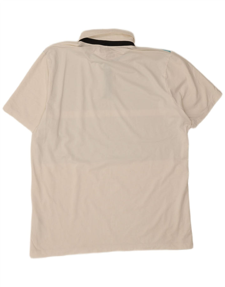 Tricou polo Nike pentru bărbați Dri Fit XL, alb, poliester color bloc