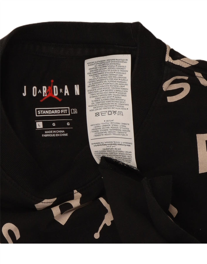 JORDAN Tricou grafic Paris Saint-Germain pentru bărbați Top mare negru