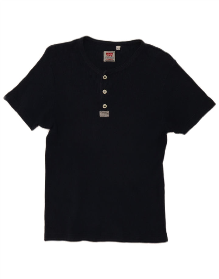 Tricou pentru femei Levi's Top UK 14 Large Bleumarin