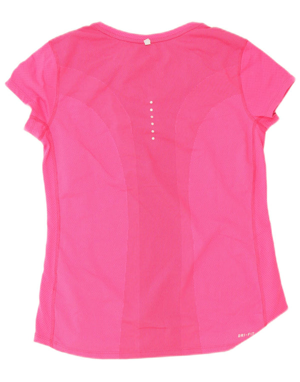Tricou Nike Dri Fit pentru femei Top UK 12 Medium Pink Poliester