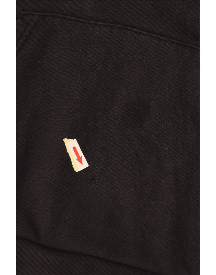 Pulover cu glugă cu grafic pentru bărbați Adidas, bumbac mediu negru