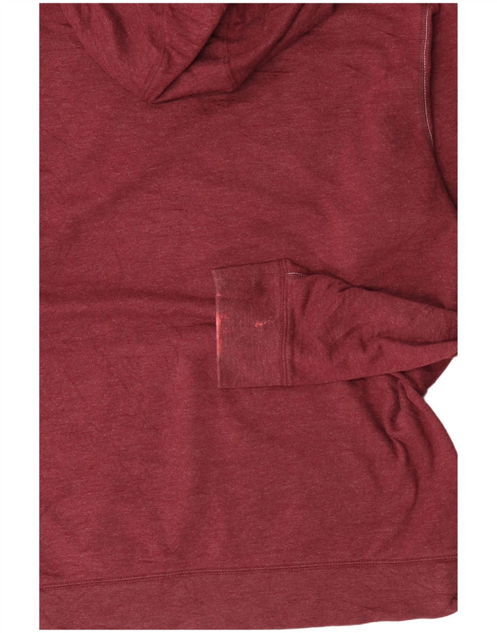 EDDIE BAUER Pulover cu glugă pentru bărbați din bumbac burgundy mediu