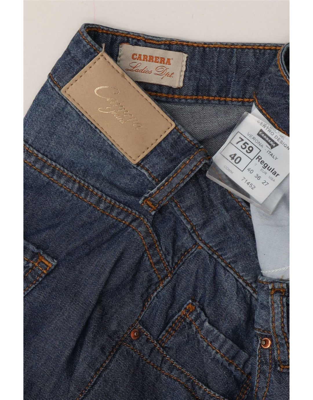 Pantaloni scurți din blugi pentru femei Carrera W27 Small Blue Bumbac