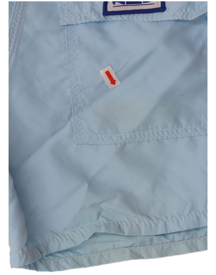 Sundek Pantaloni scurți de înot pentru bărbați W31 Medium Blue Striped Nylon Beach