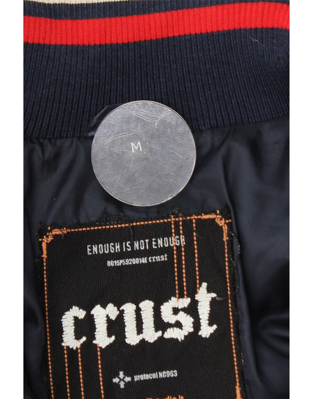 Jachetă Bomber Căptușită Crust pentru bărbați UK 38 Medium Bleumarin Colorblock
