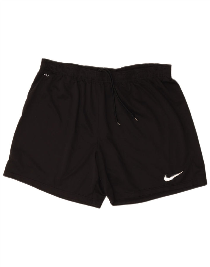 Pantaloni scurți sport Nike Dri Fit pentru femei XL, poliester negru