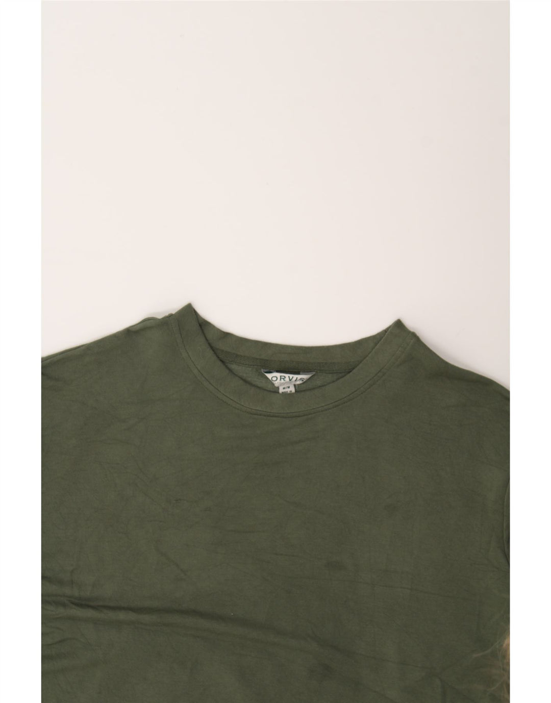 ORVIS Womens Sweatshirt Jumper UK 14 Medium Khaki Modal Vintage Orvis and Second-Hand Orvis from Messina Hembry 