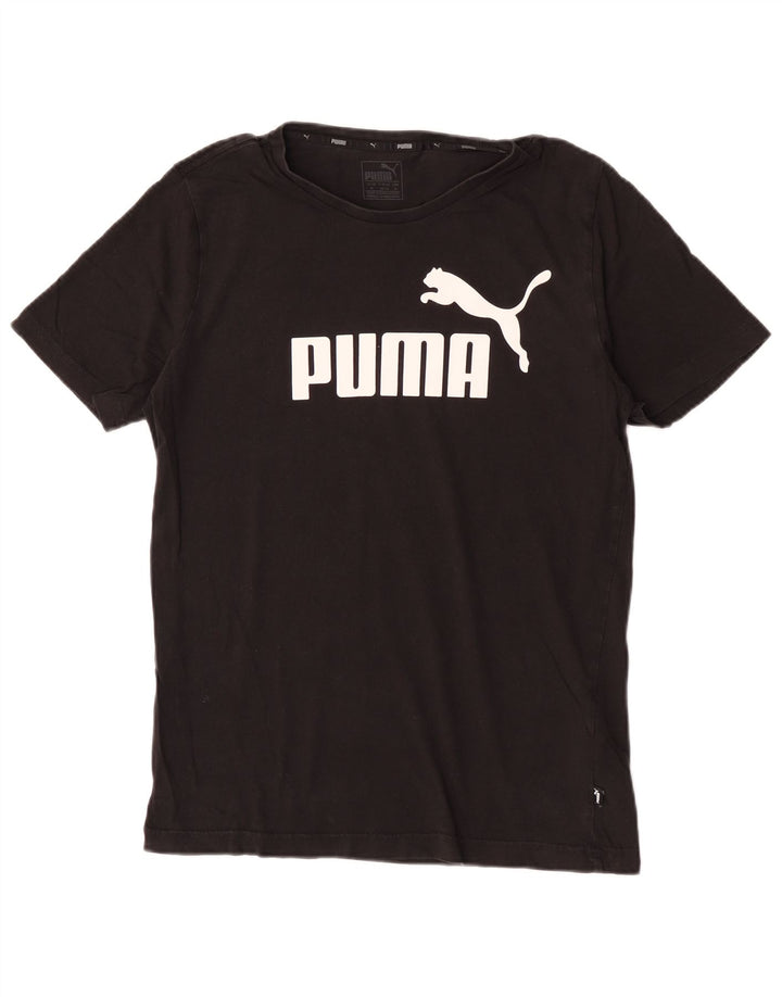 Tricou grafic Puma pentru bărbați Top mediu negru bumbac