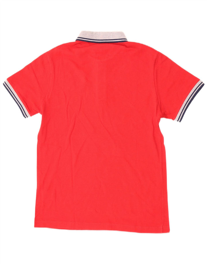 Tricou polo de rugby Fred Perry pentru bărbați, bumbac roșu mediu