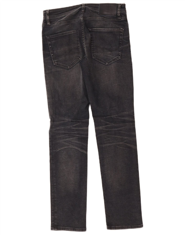 Blugi Jack & Jones Tim Slim pentru bărbați W30 L32 bumbac negru