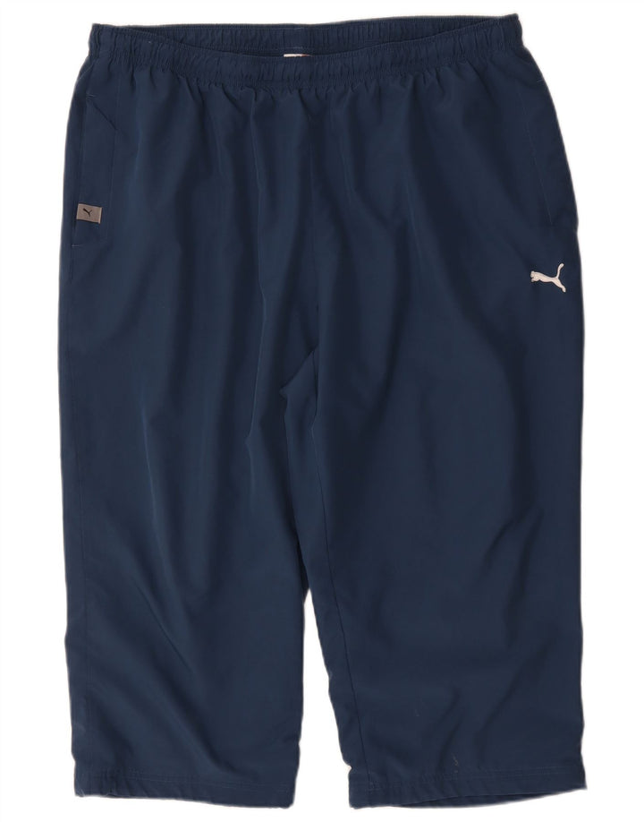 Pantaloni de trening Puma Graphic Capri pentru bărbați, 2XL, poliester bleumarin