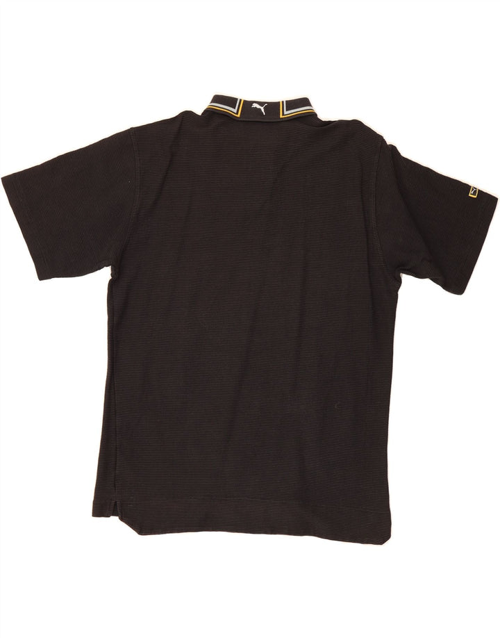 PUMA Mens Polo Shirt 2XL Black Cotton Vintage Puma and Second-Hand Puma from Messina Hembry 