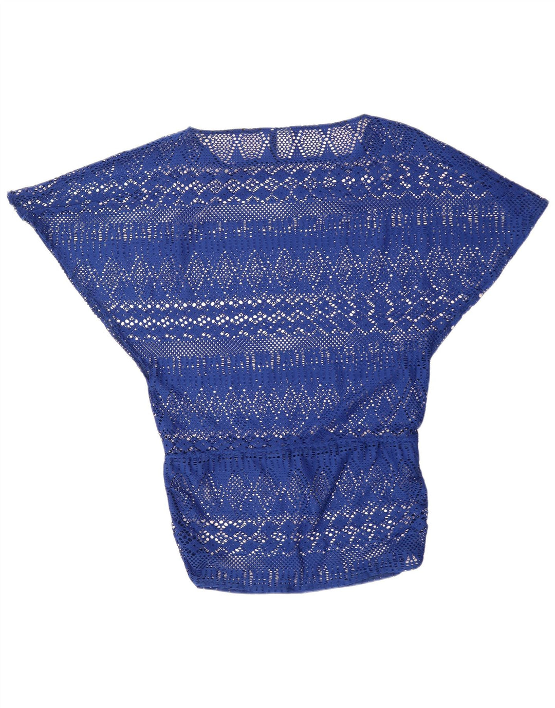 Bluză din croșetat cu liliac RALPH LAUREN pentru femei UK 14 Poliester albastru mediu