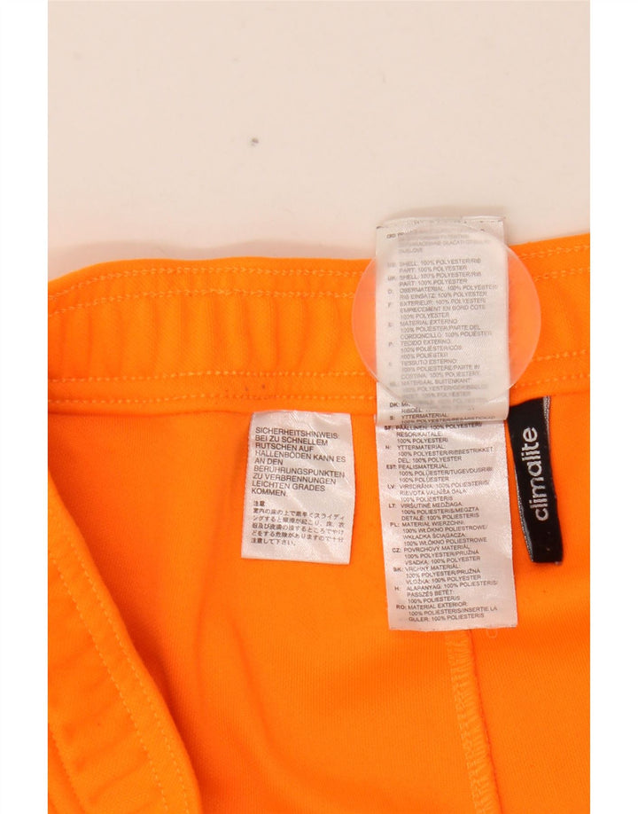 Pantaloni de trening ADIDAS Climalite pentru bărbați XL portocaliu din poliester color bloc
