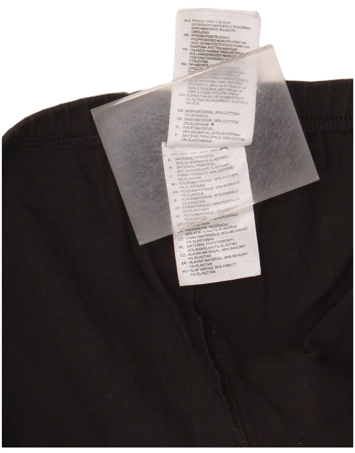 Leggings ADIDAS Neo Graphic pentru femei UK 16, mare, negru, bumbac