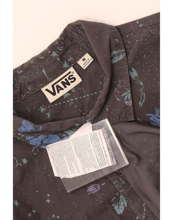 Cămașă cu mânecă scurtă pentru bărbați VANS, bumbac floral, gri mediu