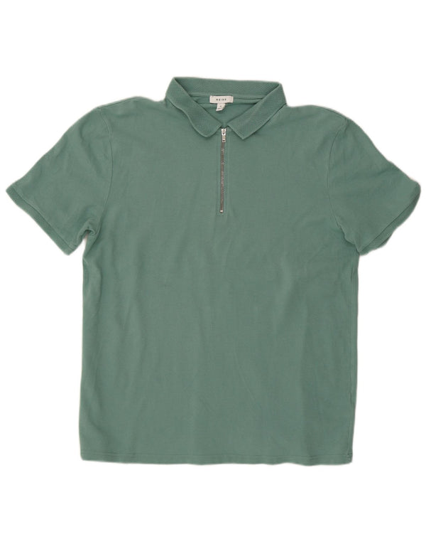 Tricou polo pentru bărbați Reiss XL, bumbac verde