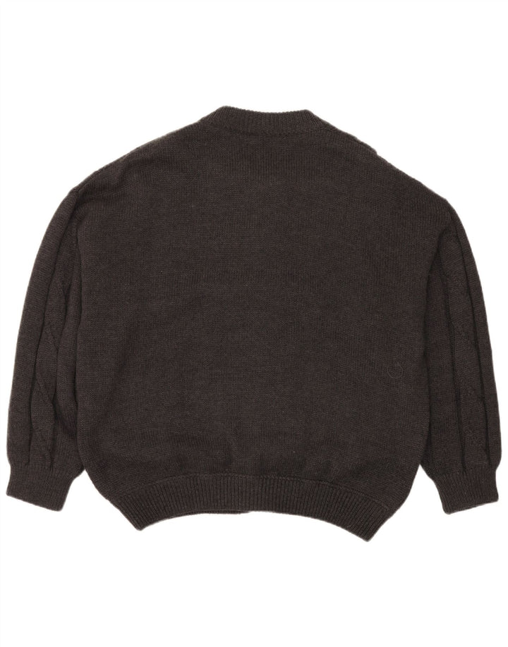 Cardigan Vintage pentru bărbați, 2XL, lână gri
