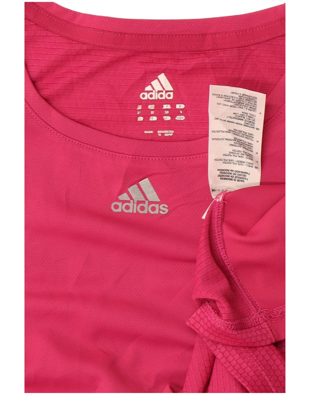 Tricou pentru femei Adidas UK 18 XL Poliester roz