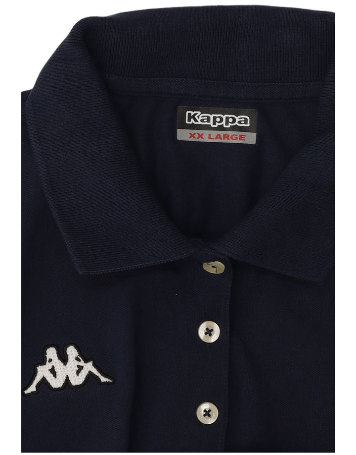 Tricou polo Kappa pentru femei UK 20 2XL Bleumarin